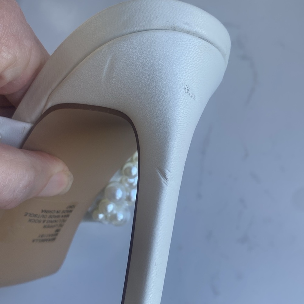 Steve Madden Mirabella Slip On Embellished High Heel Sandal Size 9 - Picture 11 of 12